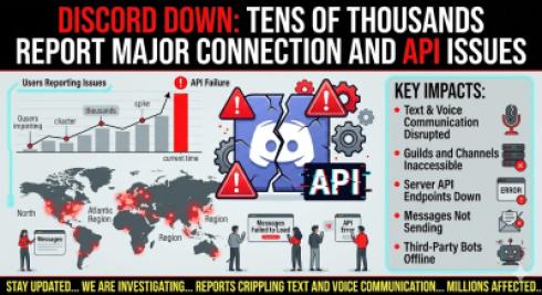 Discord Down: Tens of Thousands Report Major Connection and API Issues