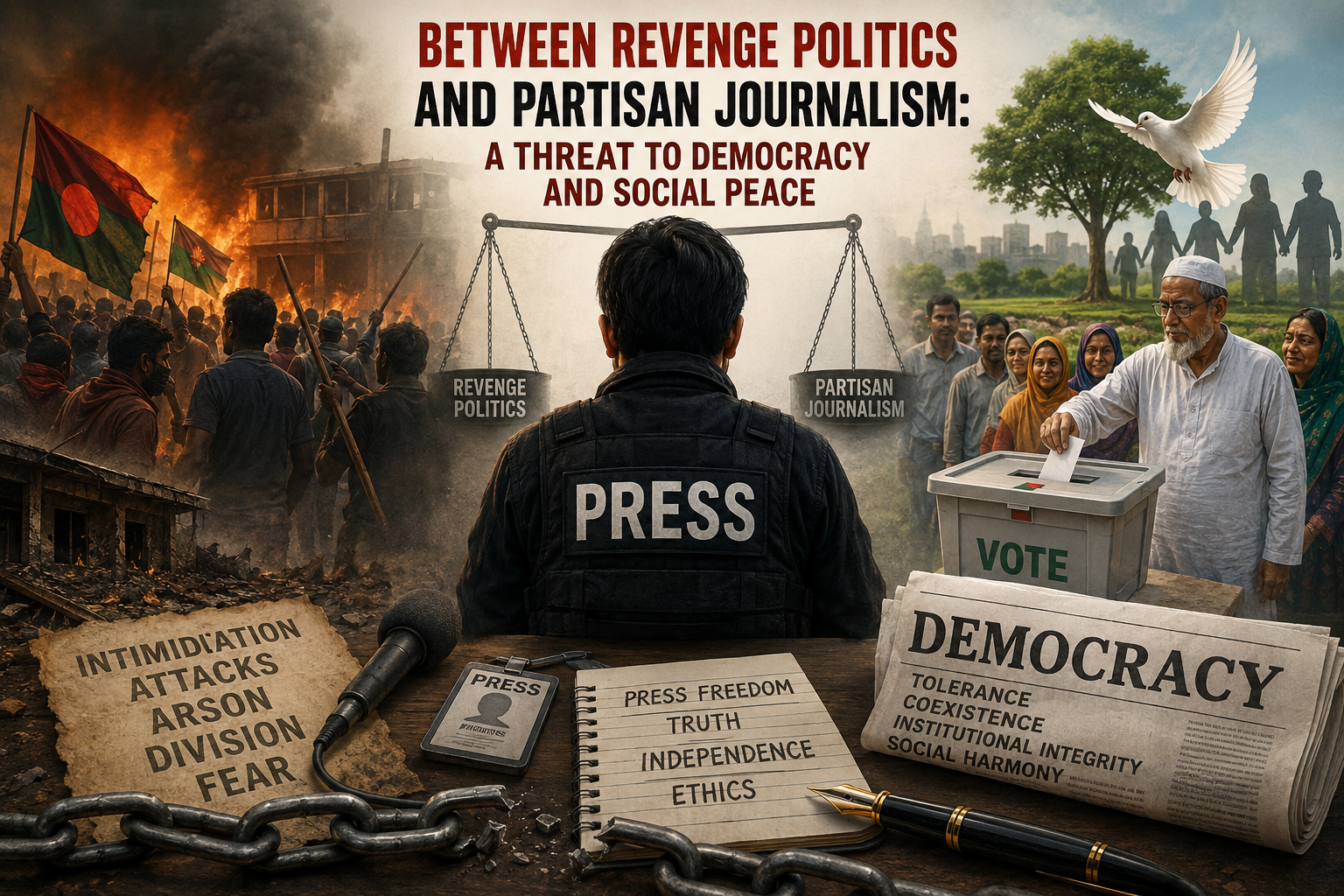 Between revenge politics and partisan journalism: A threat to democracy and social peace