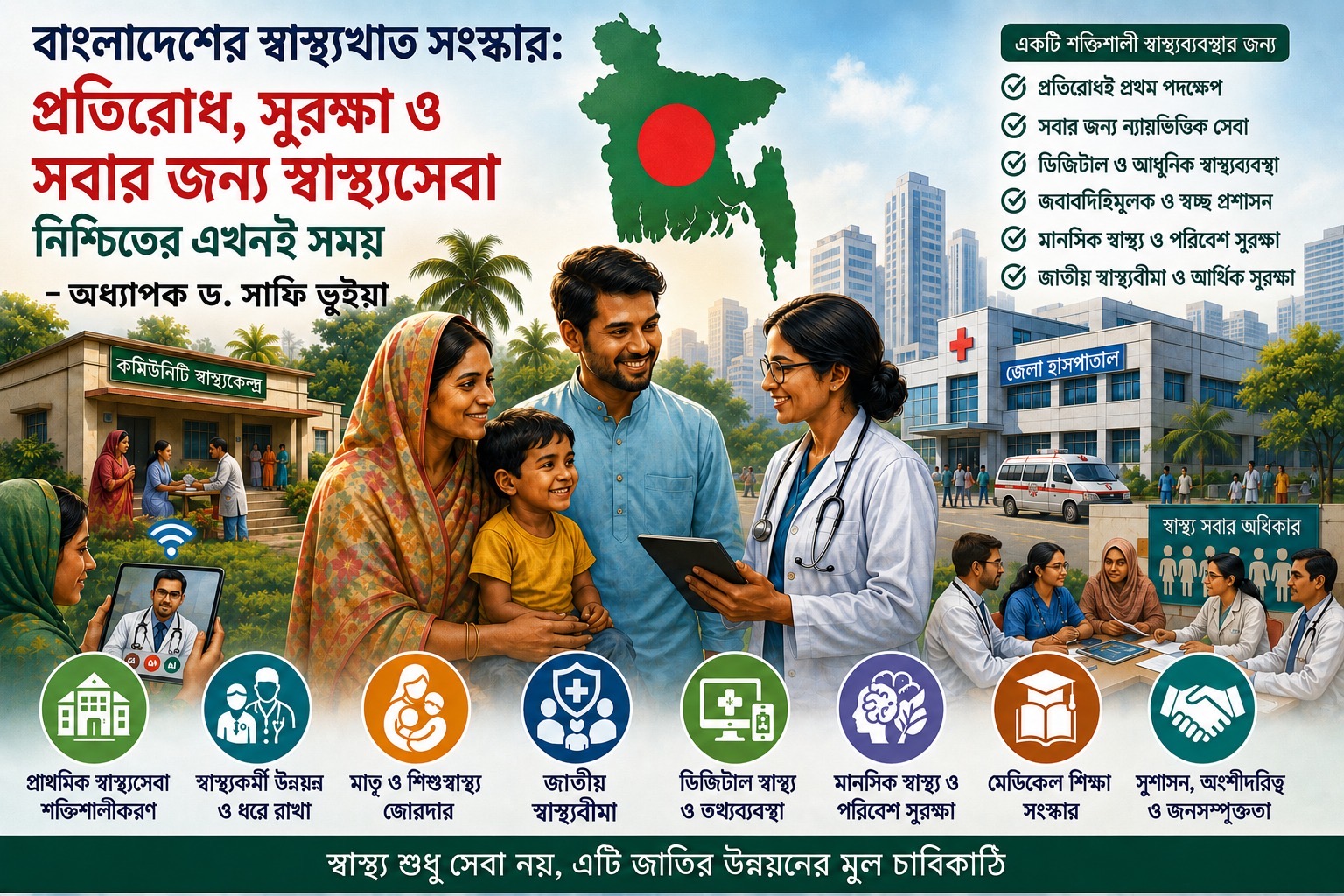 The Importance of Addressing Political Barriers and Implementing Timely Solutions to Establish an Accountable, Transparent, Proactive, and Patient-Centered Healthcare System in Bangladesh