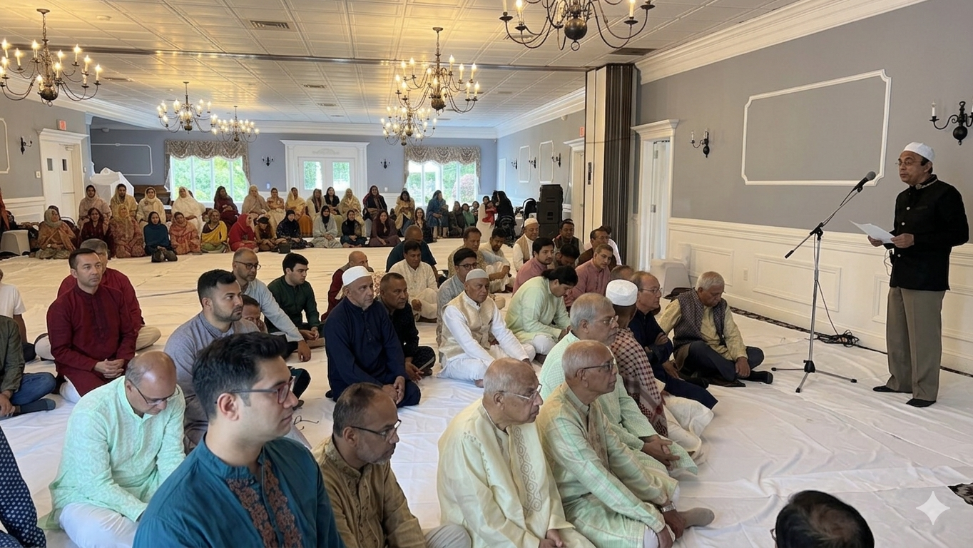 New Jersey Bangladeshi Community Holds Traditional Eid ul-Adha Prayer and Celebration