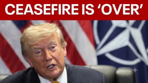 Headline: Trump Declares Iran Ceasefire ‘Over,’ Warns of New U.S. Strikes Tonight